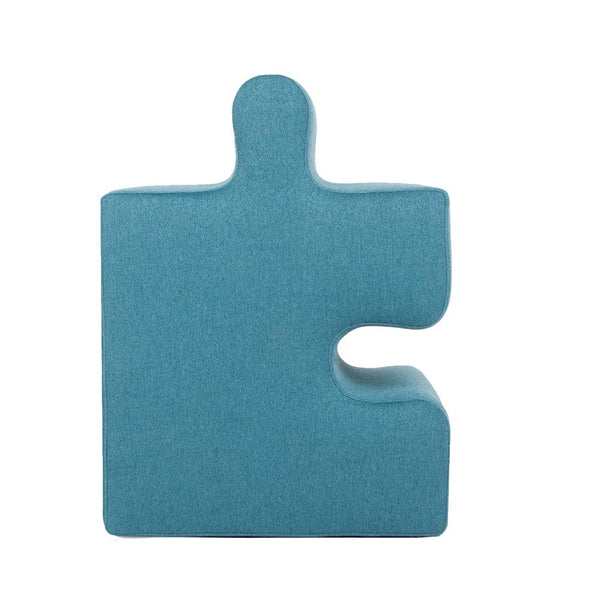 PUFFLE, Pouf Puzzle Poggiapiedi Modulare in Cotone
