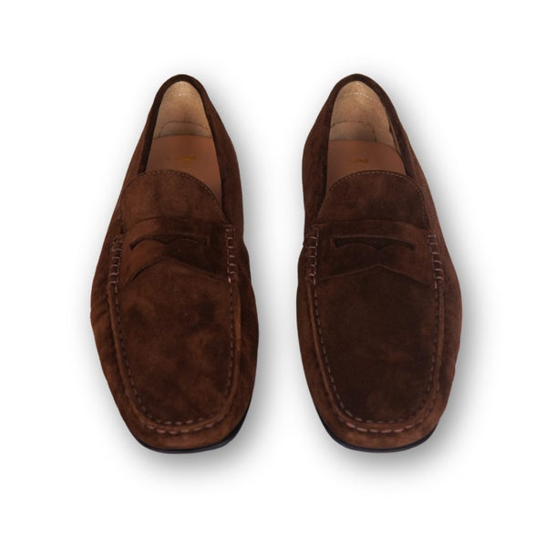 MastroDomenico Men's Handmade Moccasins - Dravite Brown