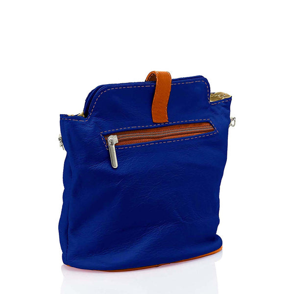 Borsa a Spalla da Donna in Vera Pelle. Made in Italy. 21x20x10 Cm - 3322.