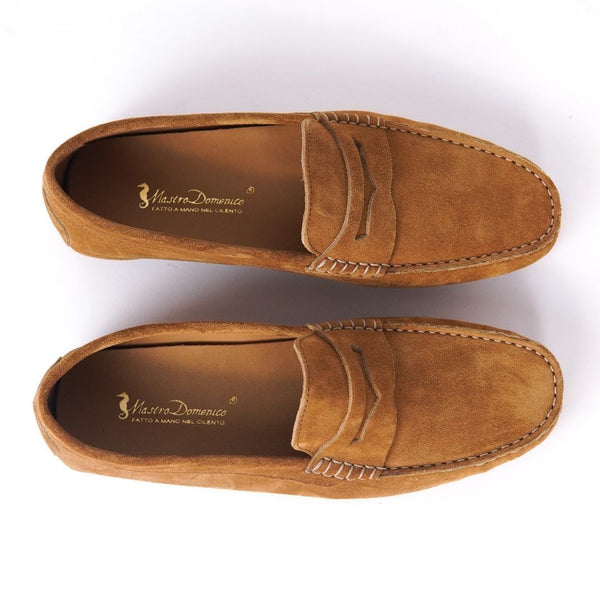MastroDomenico Men's Handmade Moccasins - Yellow Berillo