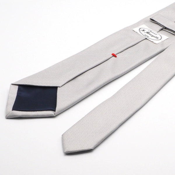 Pure silk silver tie