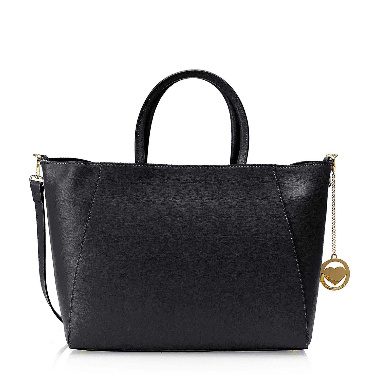 Women's Handbag Genuine Saffiano Leather - 42x29x15 cm - 3302 