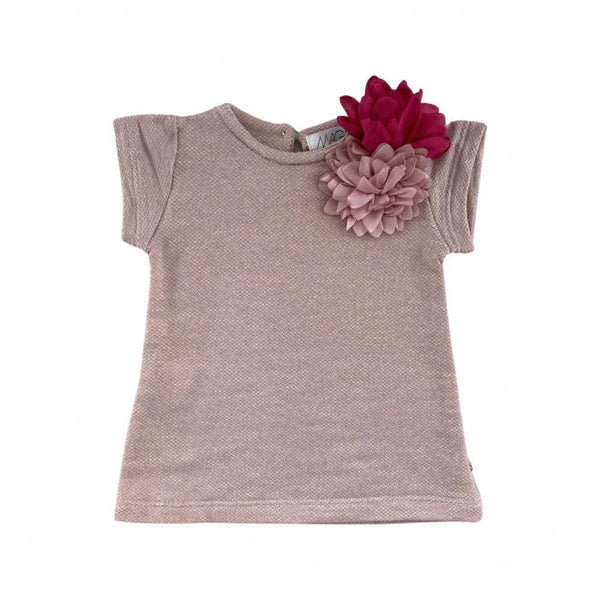 PINK SWEATSHIRT TRAPEZE DRESS