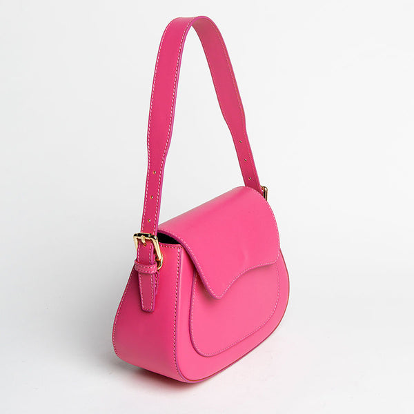 BARBIE - Elegant fuchsia leather postwoman
