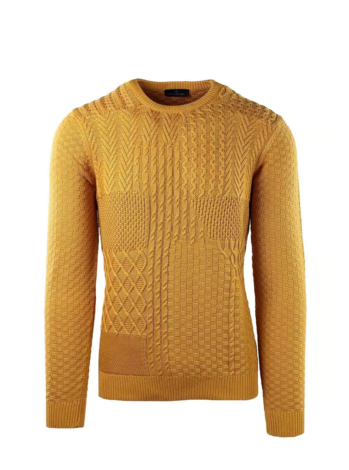 CREW NECK WITH VARIOUS ALL OVER WORKMANSHIP