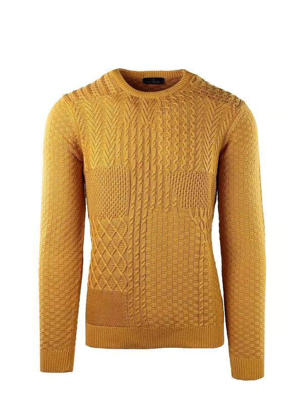 CREW NECK WITH VARIOUS ALL OVER WORKMANSHIP