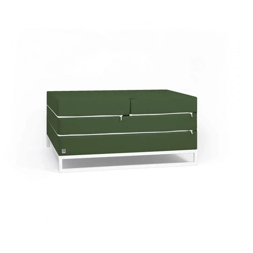 DIVERSO OUTDOOR, Outdoor Sofa Bed and Pouf 90x90 cm 