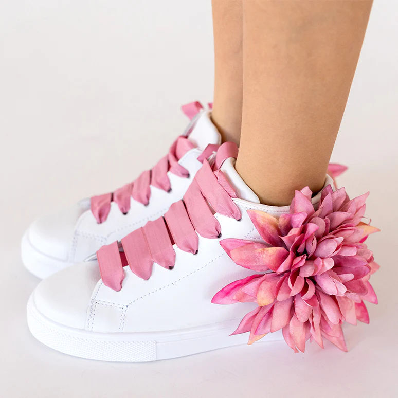 SNEAKERS ALTA IN BYCAST CON FIORE
