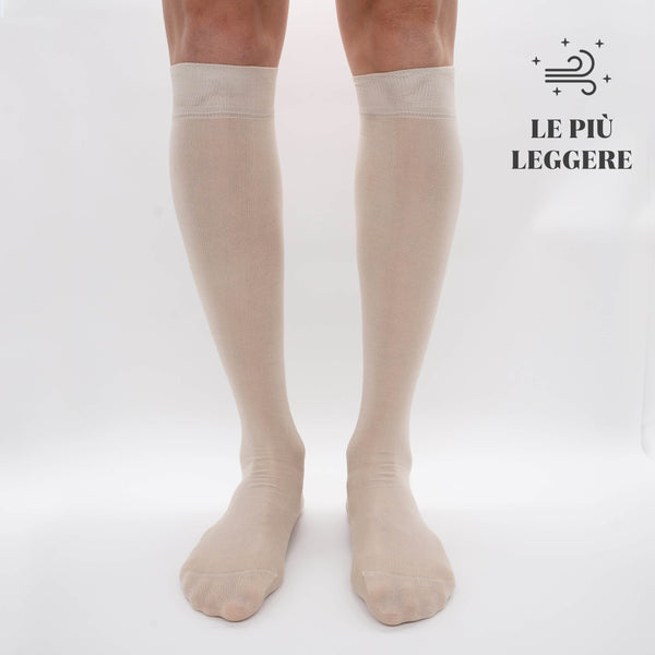 Box Chiffon Long Socks in Filoscozia® - 6 pairs mixed colors