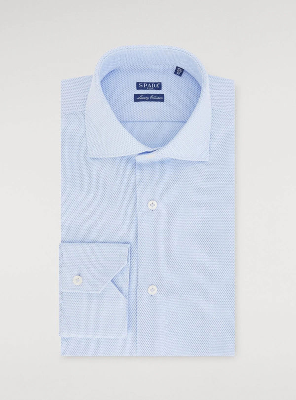 Cellular cotton shirt