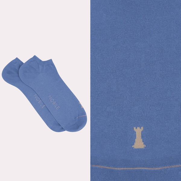 Pure Makò Cotton Ankle Socks - Solid Color 