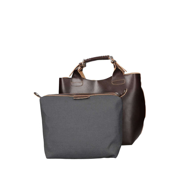 Large Leather Satchel Bag for Women - 44x30x13 cm - 9007 