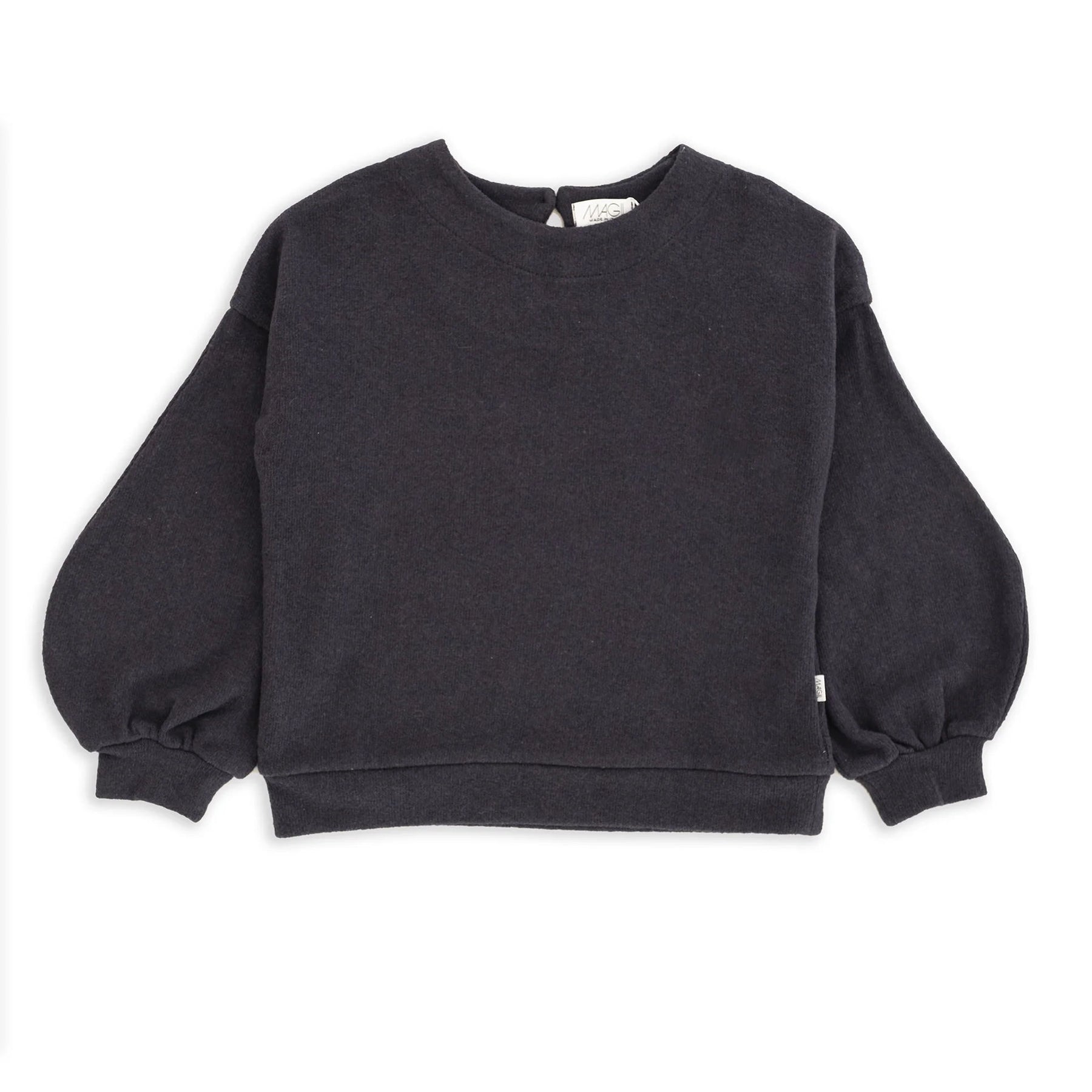 MAGLIA IN CALDO COTONE MANICA A SBUFFO