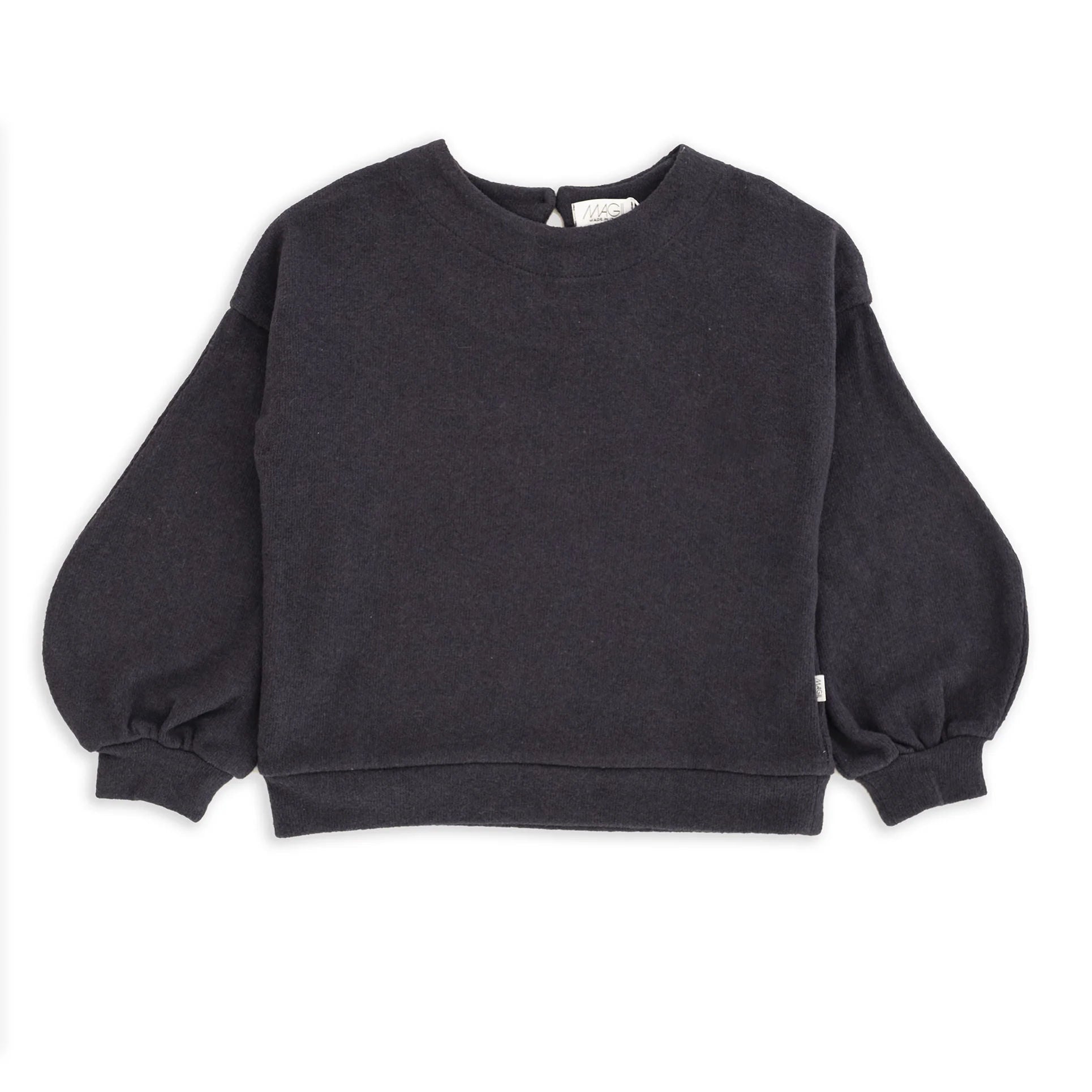 MAGLIA IN CALDO COTONE MANICA A SBUFFO