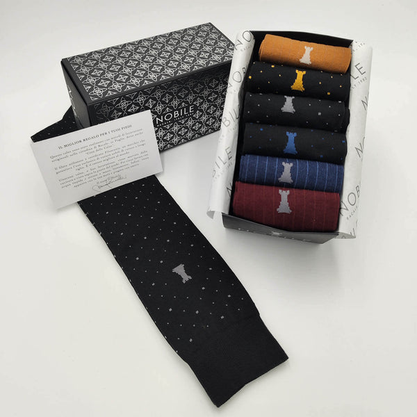 Mixed box of long socks