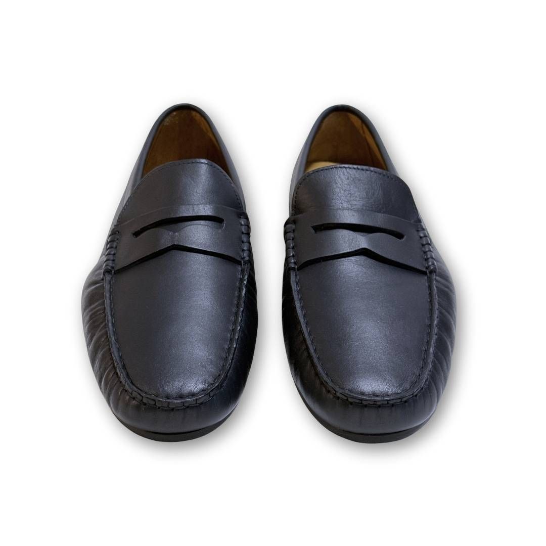 MastroDomenico Men's Handmade Moccasins - Moissanite Notte 