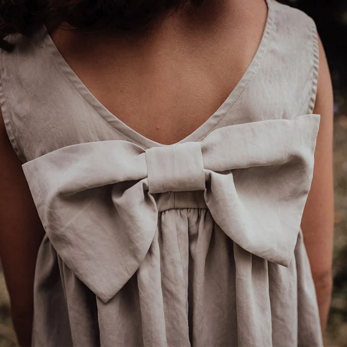 PEACHY DRESS WITH MAXI BOW