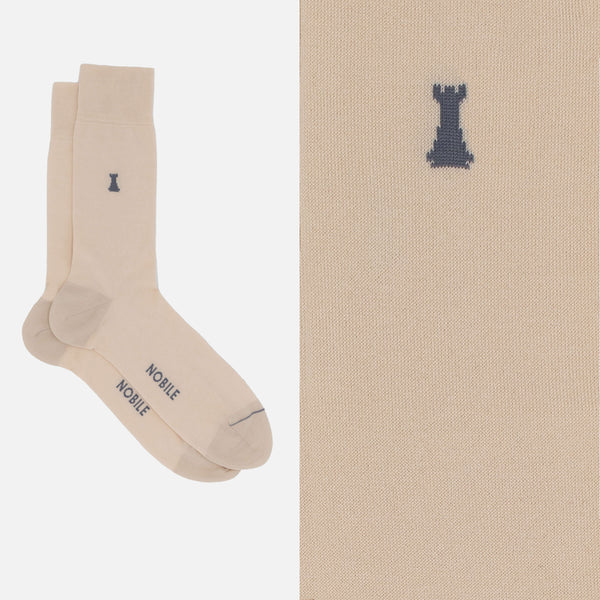 Federico II - Plain short sock 