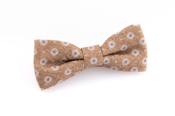 Pure wool hazelnut bow tie