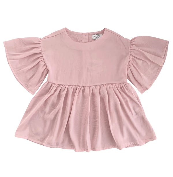 SILK HAND SHIRT WITH RUFFLE SLEEVES