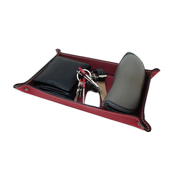 ST02 Leather Tray Organizer Entrance Tray 