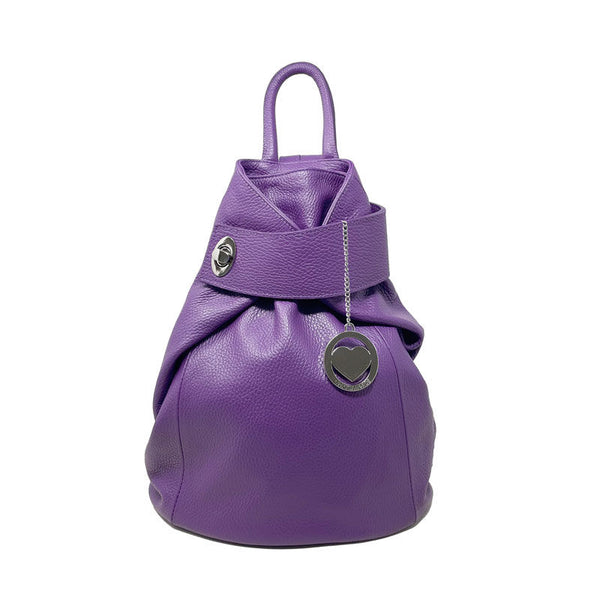 Women's Backpack in Soft Leather Made in Italy - 28x35x12 Cm - 34030 
