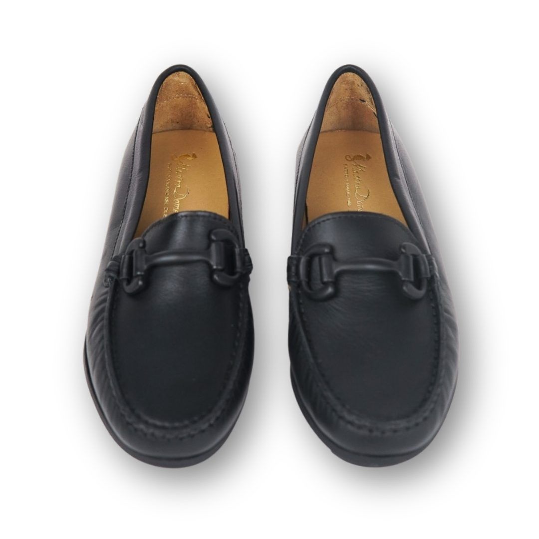 MastroDomenico Women's Handmade Moccasins - Black Pearl
