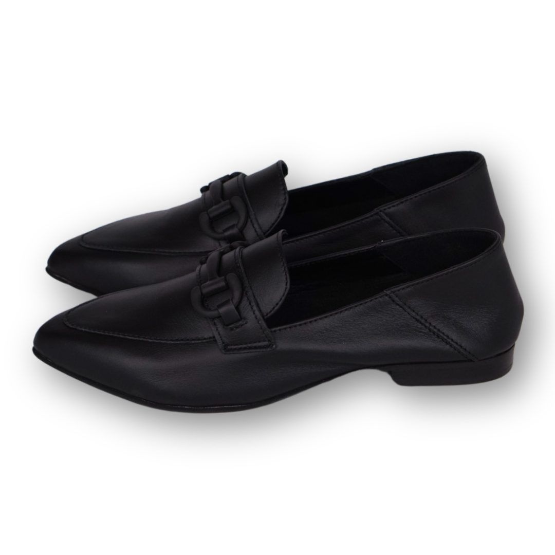 MastroDomenico Women's Handmade Moccasins - Black Diamond