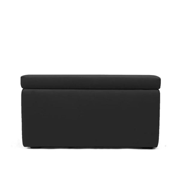 PANDORA 84 ECO, Rectangular Pouf Container in Eco-leather 84x42 h42