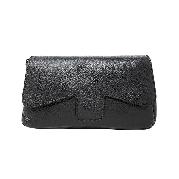 Chicca Borse Bag Shoulder Bag Leather Handbag Made in Italy 26x14x6 cm - Clutch - Como K001. 