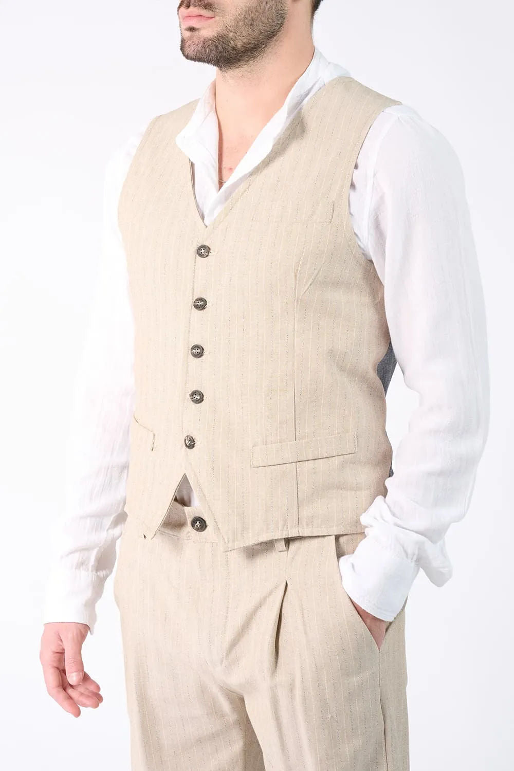 Men's Pinstripe Vest