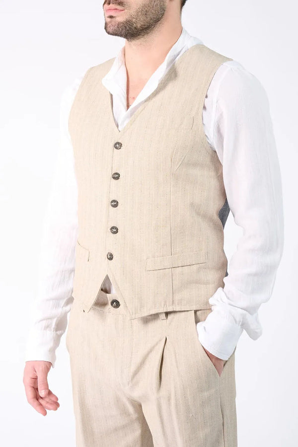 Men's Pinstripe Vest