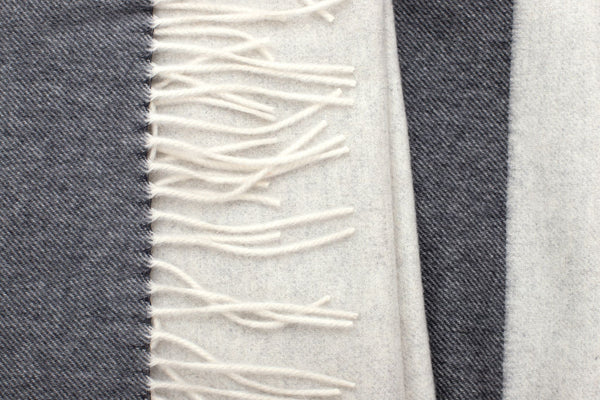 Cashmere fringe scarf