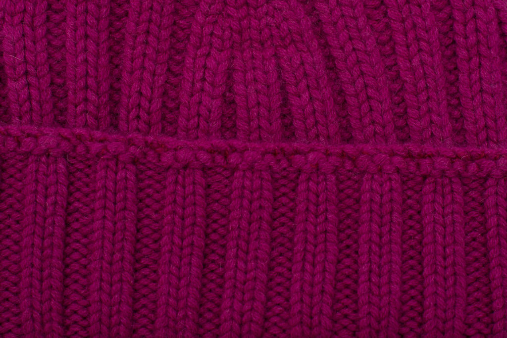 Fuchsia pure cashmere hat