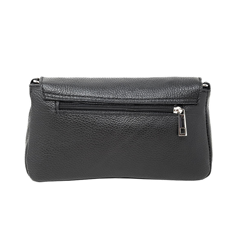 Chicca Borse Bag Shoulder Bag Leather Handbag Made in Italy 26x14x6 cm - Clutch - Como K001. 