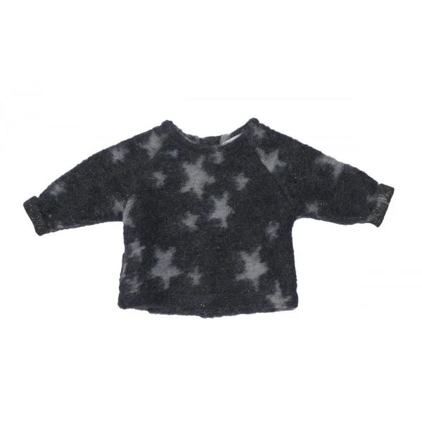 MOHAIR SWEATER WITH BACK CLOSURE