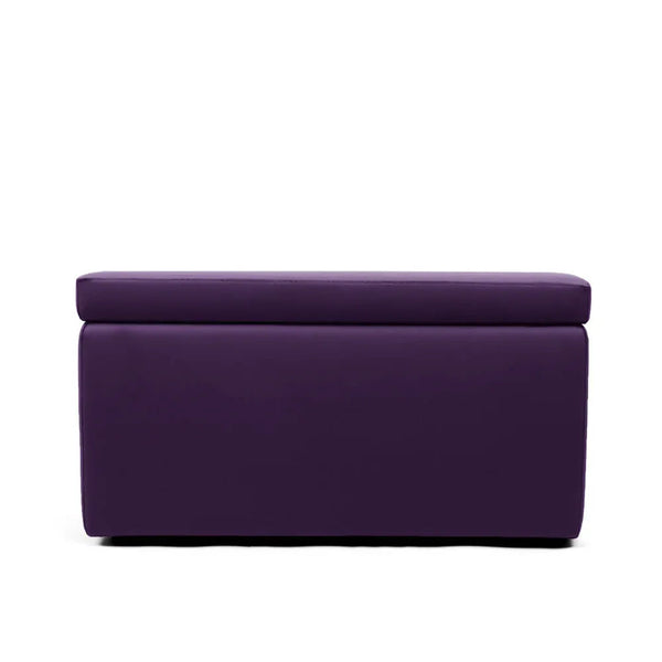 PANDORA 84 ECO SWING, Panca Pouf Contenitore Rettangolare in Ecopelle con Ruote 84x42 h42