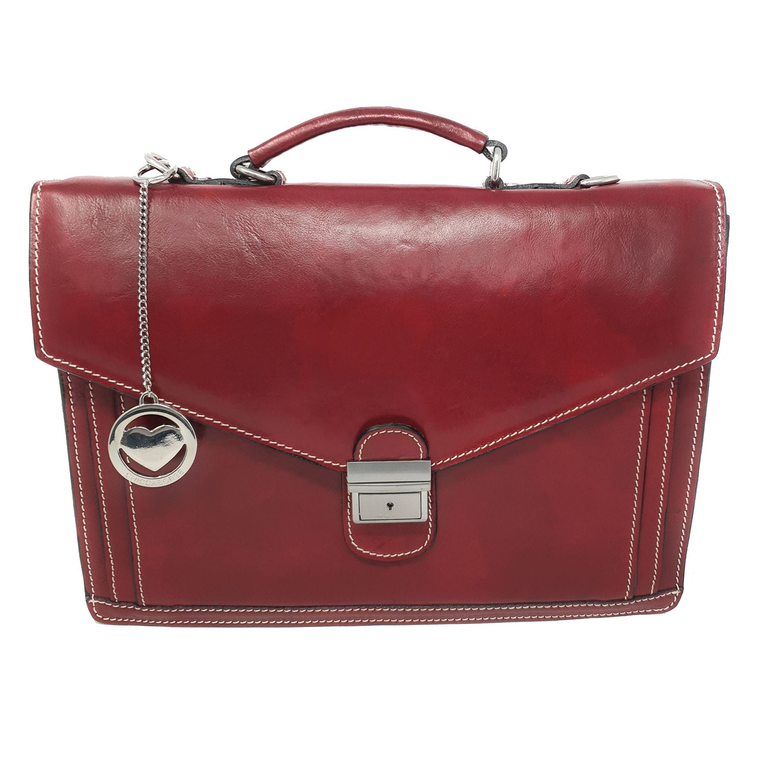 Borsa da lavoro Ventiquattrore Portadocumenti da Uomo Cartella in pelle - 39x28x9 Cm - G902