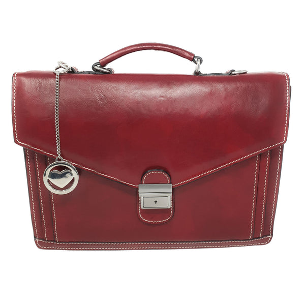 Borsa da lavoro Ventiquattrore Portadocumenti da Uomo Cartella in pelle - 39x28x9 Cm - G902