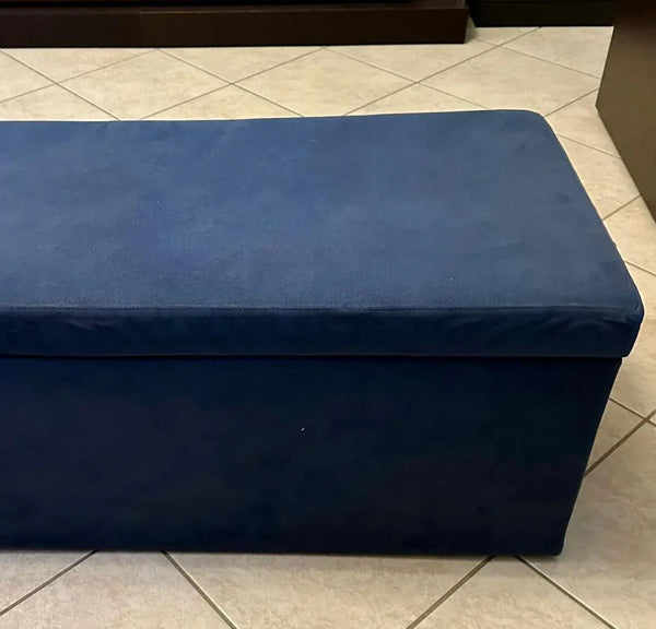 PANDORA 84 MF, Rectangular Microfiber Container Pouf 84x42 h42