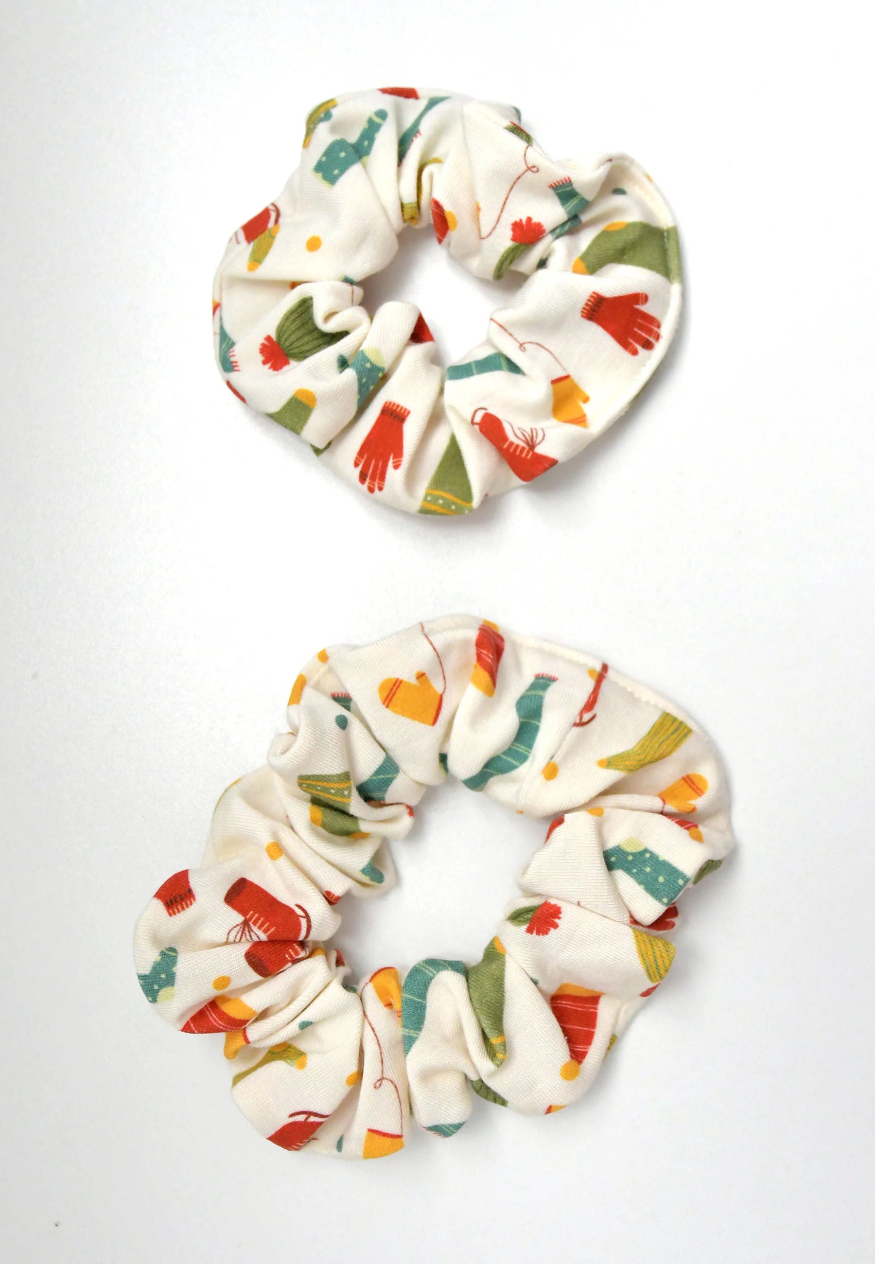 Chouchou (scrunchie) in bamboo - Brrr it's cold! - Blue balloon