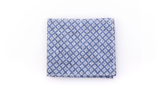 Light blue card holder pure silk