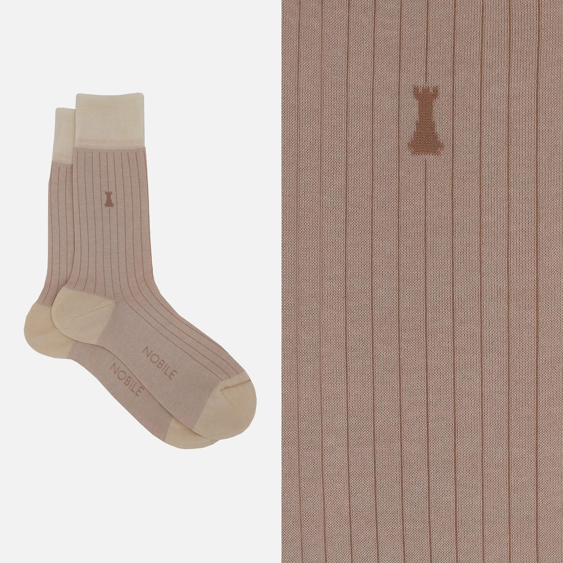 Julius Caesar - Short sock with very fine ribs 