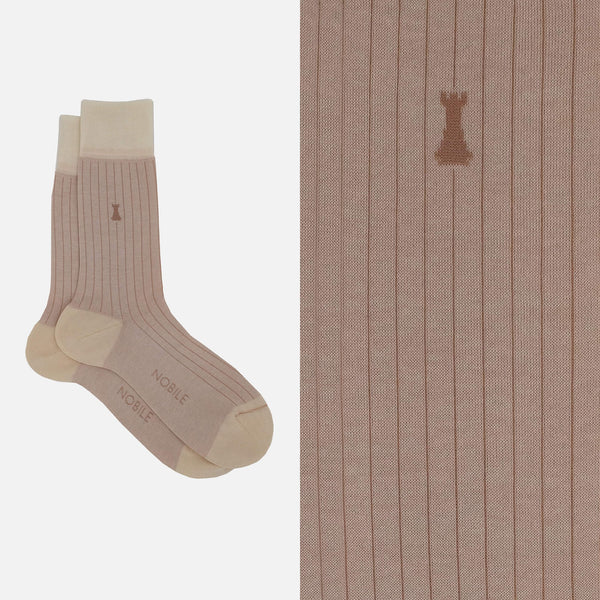 Julius Caesar - Short sock with very fine ribs 