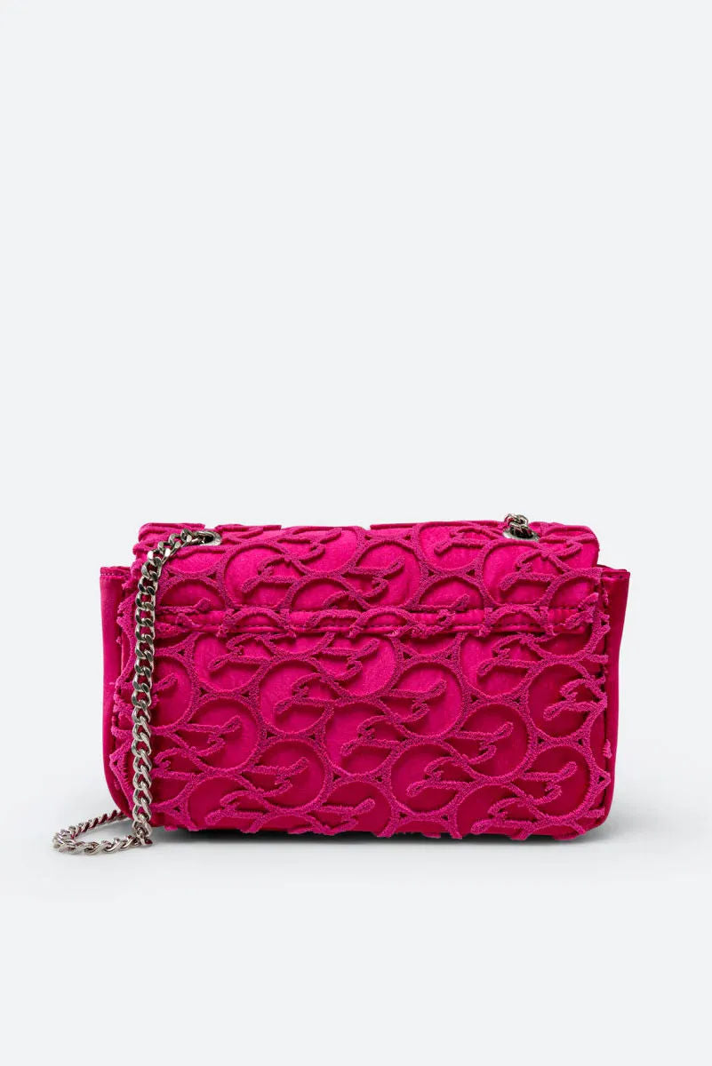 Flap Bag Lively Fuchsia Satin