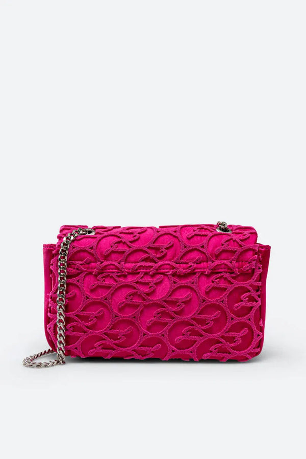 Flap Bag Lively Fuchsia Satin