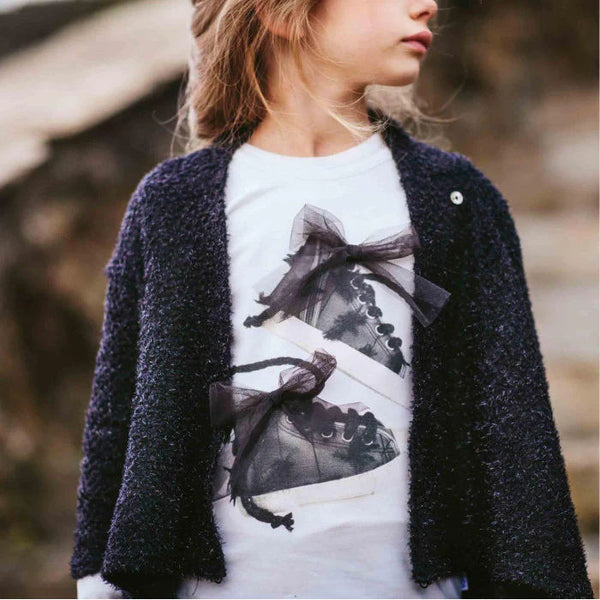 SHINY KNIT CARDIGAN