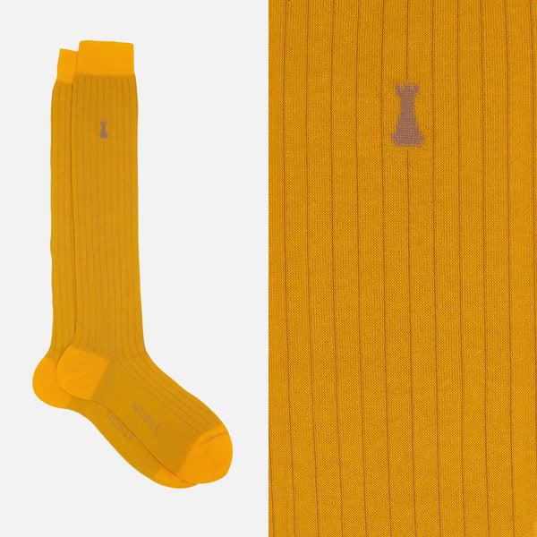 Julius Caesar - Long sock with very fine ribs