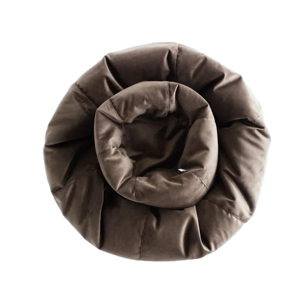 SESSANTOTTO 68 VELVET, Velvet Bean Bag Pouf L Removable Cover