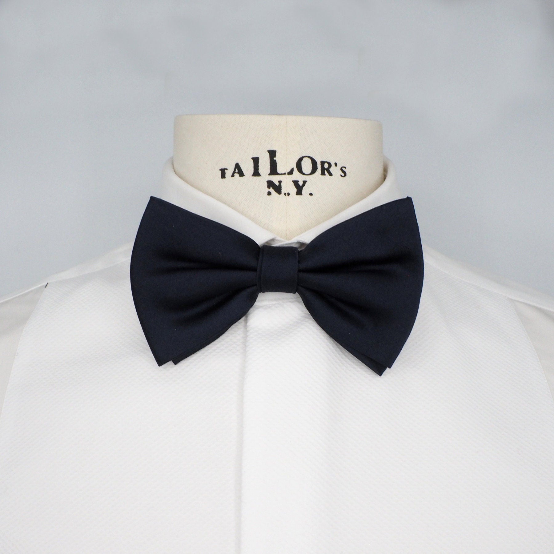 Elegant blue bow tie